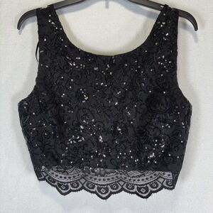 City‎ Studio Women's Two Piece Black/White Polka Dot Prom Size 11